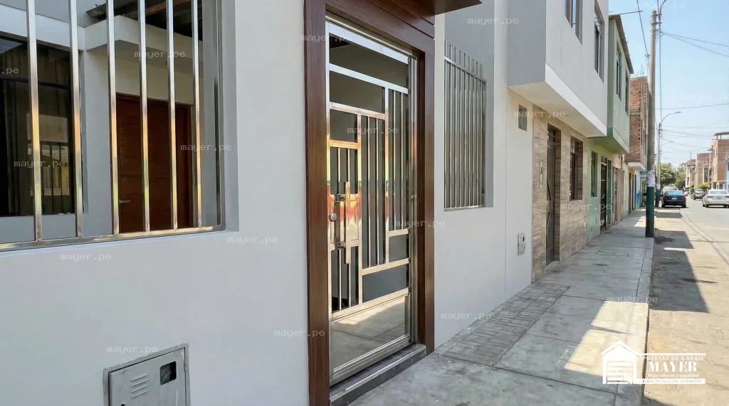 Fabricación de puertas peatonales metálicas y acero de seguridad | Puertas Automáticas Mayer